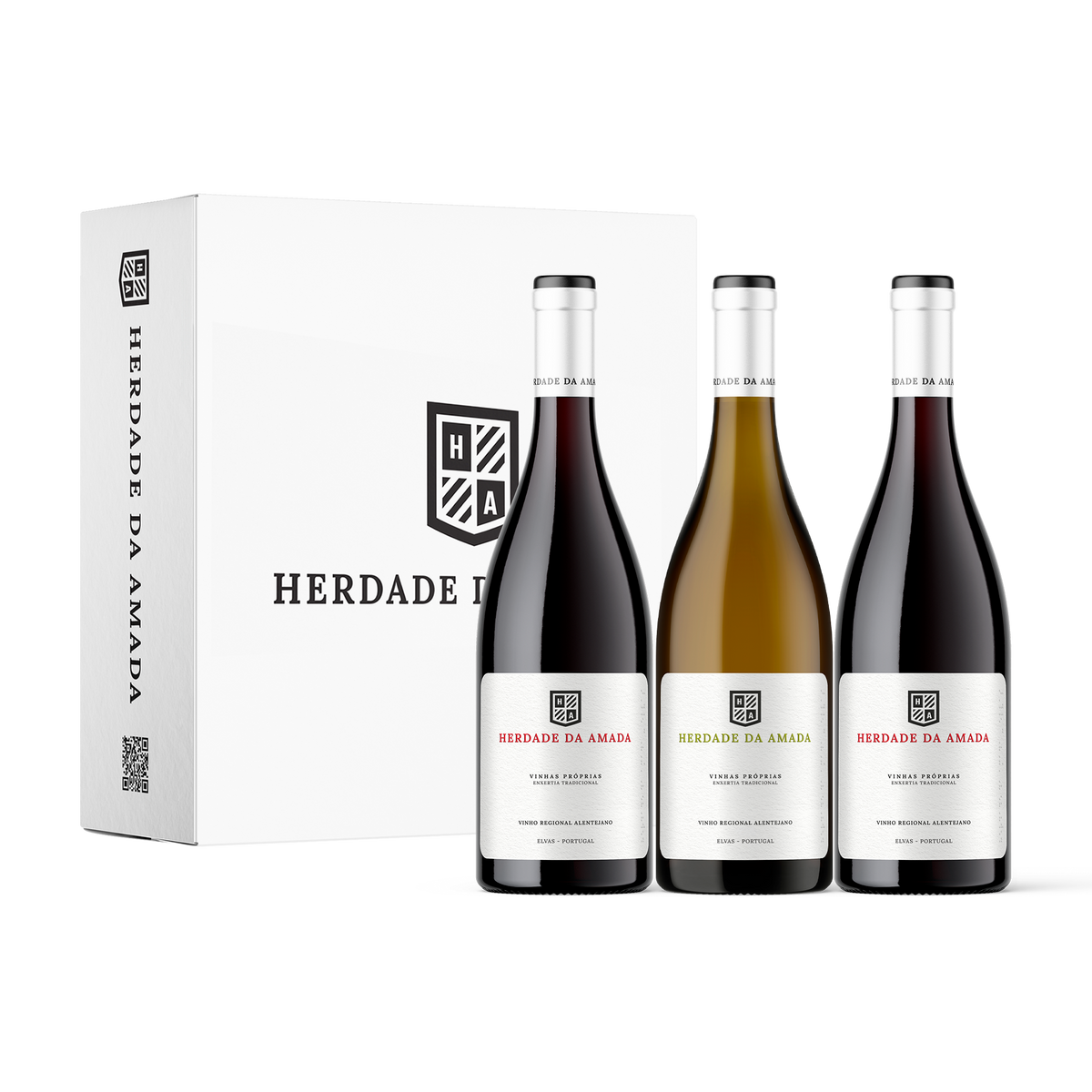 Herdade Da Amada Pack 2 Tinto 2023 e 1 Branco 2024 75cl