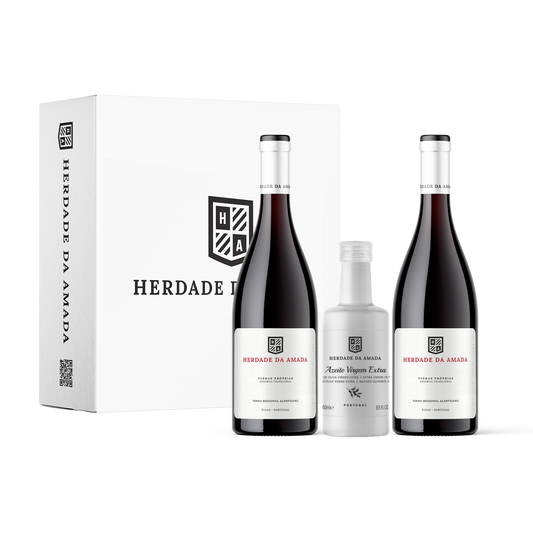 Herdade Da Amada Pack 2 Tinto 2023 75cl e Azeite Virgem Extra 25cl